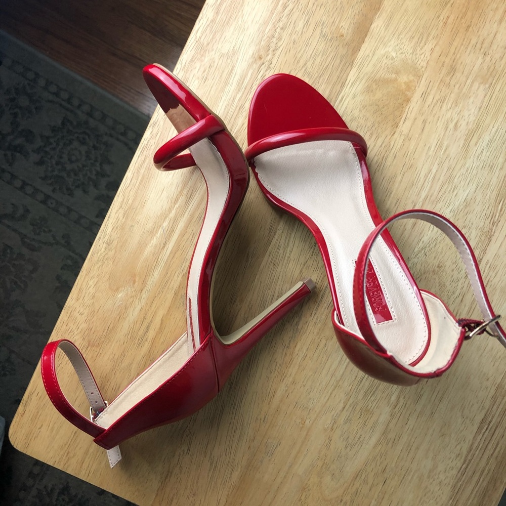 Red Patent Leather Stiletto Heels